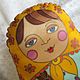 Order Matryoshka doll, pillow toy ,hand-painted, 39h30 cm. arkensoie Silkyway. Livemaster. . Baby pillow Фото №3