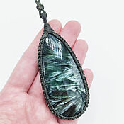 Украшения handmade. Livemaster - original item Pendant serafinite pendant clinochlor green large natural stone. Handmade.