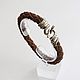 Leather bracelet - Snake, Bead bracelet, Volgograd,  Фото №1