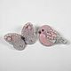 Brooch made of beads pink Bird with a pearl wing, bird. Brooches. Zveva. My Livemaster. Фото №5