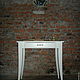Writing table or console table made in the style of Provence. Perfect for small spaces in bedroom, balcony or hallway
