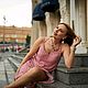 Sundress ' polka Dots on a dusty rose', Sundresses, Moscow,  Фото №1