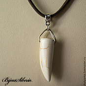 Украшения handmade. Livemaster - original item A pendant made of howlite 