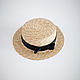 Летние шляпы канотье из соломы для женщин. Шляпы. МодаВойлок (moda-voilok). Ярмарка Мастеров.  Фото №5