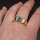 585 gold ring with emerald and diamonds. Ring. yakitoriya. My Livemaster. Фото №6