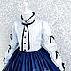 Платье " Benedetta" в сочетании голубого с тёмно - синим. Школьная форма. Little___dress. Ярмарка Мастеров.  Фото №4