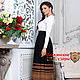 Order Warm skirt with Russian ornaments ' Svarga'. Slavyanskie uzory. Livemaster. . Skirts Фото №3