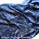 Batik scarf-stole 'Starry night' silk, Wraps, St. Petersburg,  Фото №1