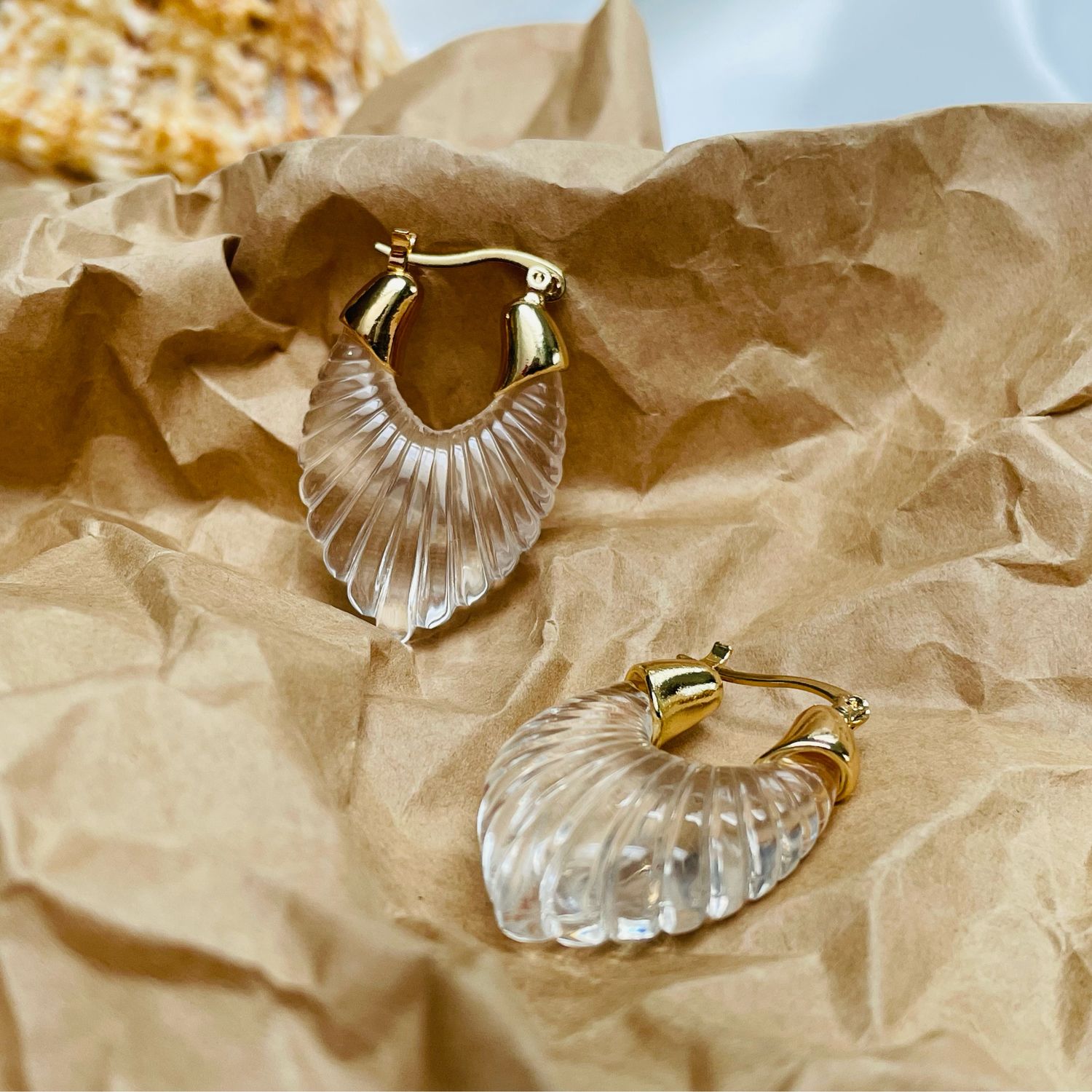 Серьги «Эрса» прозрачные в интернет-магазине Ярмарка Мастеров по цене ...