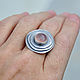 Dusty rose ring (925 silver, chalcedony). Rings. dikoobraz. My Livemaster. Фото №5