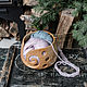 Wooden glomerulus made of Siberian cedar wood KL13, Knitting tools, Novokuznetsk,  Фото №1