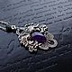 Suspension viola Purple amethyst. Pendants. Shard Noir - handmade jewelry. Online shopping on My Livemaster.  Фото №2