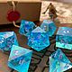 Дайсы, кубики ручной работы для DnD (Dungeons and Dragons) Crown Blue. Фишки и кости. Fantasy Minis. Интернет-магазин Ярмарка Мастеров.  Фото №2