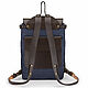 Кожаный рюкзак "Рафаэль" (синий с коричневым). Рюкзаки. Кожинка. Ярмарка Мастеров.  Фото №4