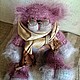 Кот вязаный " Лиловое настроение". Мягкие игрушки. Света Садовскова. Ярмарка Мастеров.  Фото №4