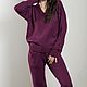 Women's knitted suit Wine bordo. Suits. cashmerestory. Online shopping on My Livemaster.  Фото №2