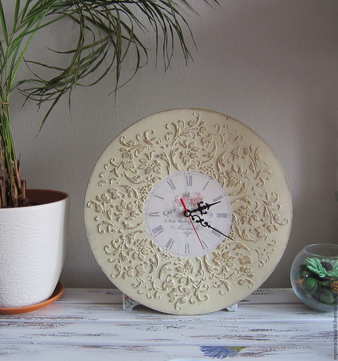 Часы настенные "Le France" в интернет-магазине на Ярмарке Мастеров ...