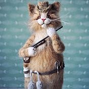 Куклы и игрушки handmade. Livemaster - original item A GOOD HUNTING cat Knitted. Handmade.