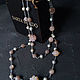 Order Long beads with pearls and a sunstone. Jewelry by Burdo. Livemaster. . Necklace Фото №3