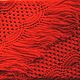 St. Red Shawl 210*90 Crocheted Triangular with Tassels #013. Shawls. Hand Knitted Shawls from Helen's. Online shopping on My Livemaster.  Фото №2