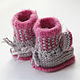 Супер теплые и мягкие пинетки зайчики для малышей. Пинетки. Baby Booties. Интернет-магазин Ярмарка Мастеров.  Фото №2