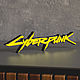 Объемное лого из игры Киберпанк/Cyberpunk 2077 (арт.6202). Слова. StartDecorate (startdecorate). Ярмарка Мастеров.  Фото №4