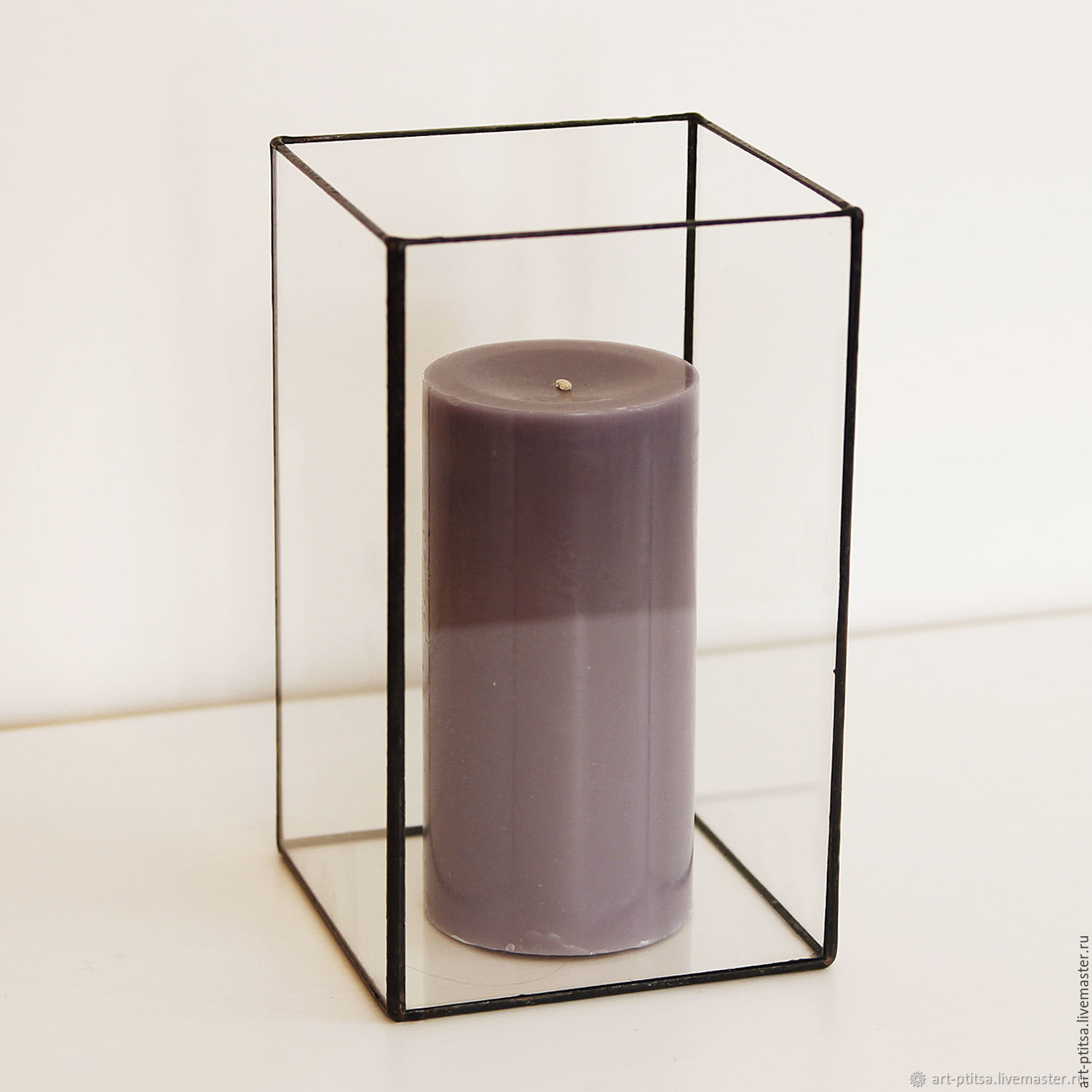 Стеклянная ваза в стиле лофт 3022