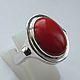 Ring: ' Esther ' - coral, silver 925, Rings, Moscow,  Фото №1