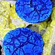 Azurite sawn-humps (paired insert,32/27/8 mm) Mikheevskoe m- nie. Cabochons. Stones of the World. My Livemaster. Фото №6
