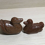 Фен-шуй и эзотерика handmade. Livemaster - original item Tangerine ducks made of brown aventurine. Handmade.