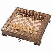 Активный отдых и развлечения handmade. Livemaster - original item #Carved chess 
