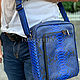 Men's Python bag in bright color. Men\'s bag. exotiqpython. My Livemaster. Фото №6