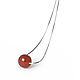 Silver chain with carnelian stone. Art.№25, Pendants, Moscow,  Фото №1