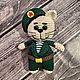 Игрушка Котенок в военной форме, связанный крючком. Амигуруми куклы и игрушки. Стрелецкий клубочек. Вязание.*Елена*. Интернет-магазин Ярмарка Мастеров.  Фото №2