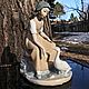 Nao By Lladro statuette of a girl feeding a duck, Spain, Vintage interior, Moscow,  Фото №1