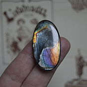 Материалы для творчества handmade. Livemaster - original item Spectrolite, cabochon 42 X 23 X 6. Handmade.