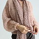Пудровый кардиган из кид мохера. Кардиганы. The sweetest sweaters. Ярмарка Мастеров.  Фото №9