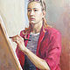 Portrait with oil paints, Pictures, Chelyabinsk,  Фото №1