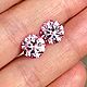 ПАРА!! Муассанит (MOISSANITE) VVS, круг, 9мм, 4,7кт, Кабошоны, Махачкала,  Фото №1