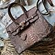 Сумка из питона в стиле кинозвезды Choco Antique, Классическая сумка, Москва,  Фото №1