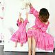 Set.Family bow for mom and daughter'Mamma Rosa', Dresses, Moscow,  Фото №1