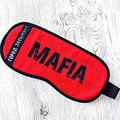Активный отдых и развлечения handmade. Livemaster - original item Red Mafia Target mask, a noiseless personalized mask with the club logo. Handmade.