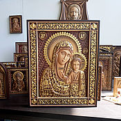 Картины и панно handmade. Livemaster - original item El Icono De Kazan De La Virgen. Handmade.