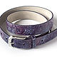 Lilac Leather Belt. Straps. Two Starlings. Online shopping on My Livemaster.  Фото №2