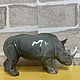 Black Rhinoceros: author's figurine. Figurines. Creative workshop Cheerful porcelain. My Livemaster. Фото №5