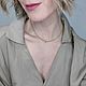 Чокер из натурального хризолита. Чокер. Новикова Анна. Интернет-магазин Ярмарка Мастеров.  Фото №2