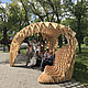 Polygonal gazebo - bench. Garden furniture. Moroshka design workshop. My Livemaster. Фото №5