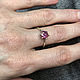 Необработанный розовый Сапфир 1,22ct в классическом серебряном кольце. Кольца. Shukra Натуральные драгоценные камни. Ярмарка Мастеров.  Фото №6