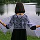 Ветреный шарфик ( шарф вязаный ажурный женский). Шарфы. IRINA GRUDKINA Handmade Knitwear. Ярмарка Мастеров.  Фото №4