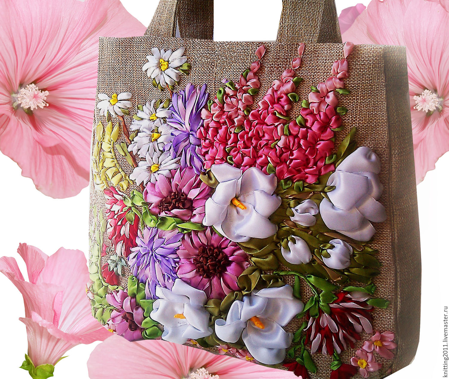 Цветы на сумках